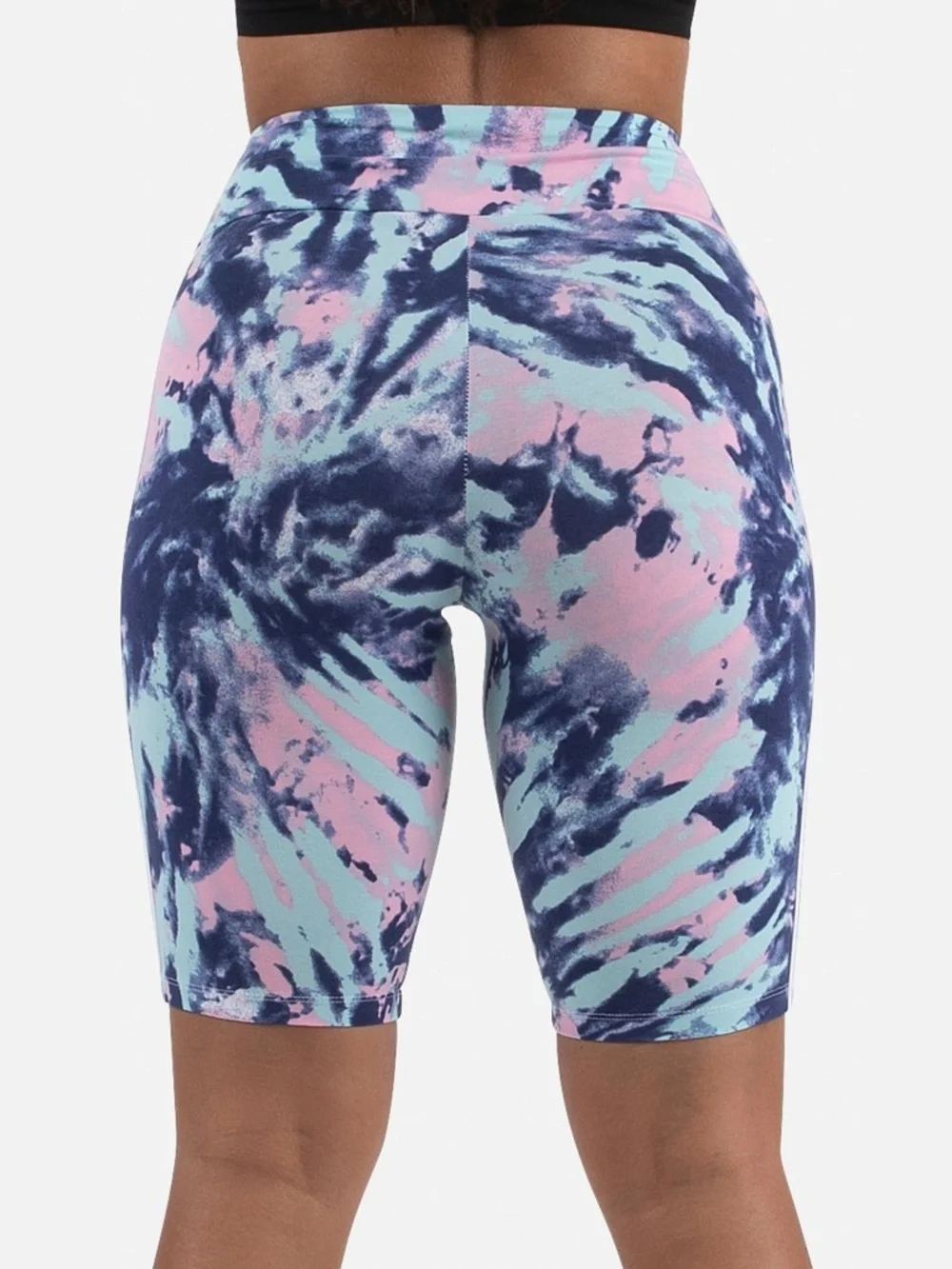 Adidas Originals Women’s Tie Dye Biker Shorts, Medium, Good Condition